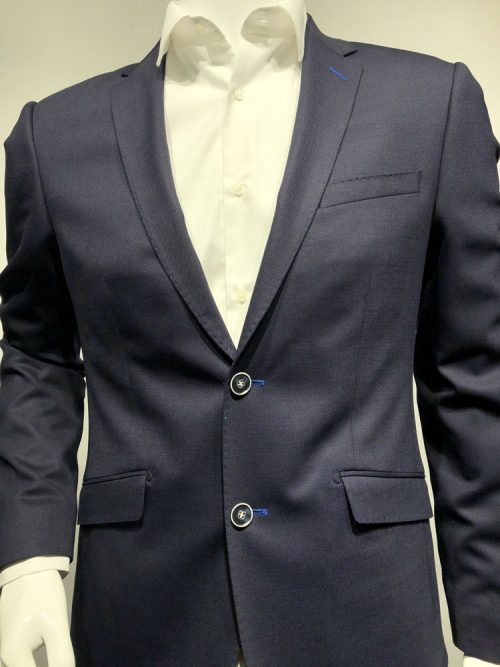 Veste Blazer  Natte Losange Las Bleu Fonce