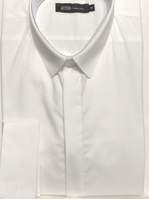 Chemise Manches Longues Ville Uni Mousquetaires Beige Clair