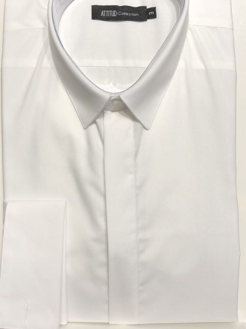 Chemise Manches Longues Ville Uni Mousquetaires Beige Clair