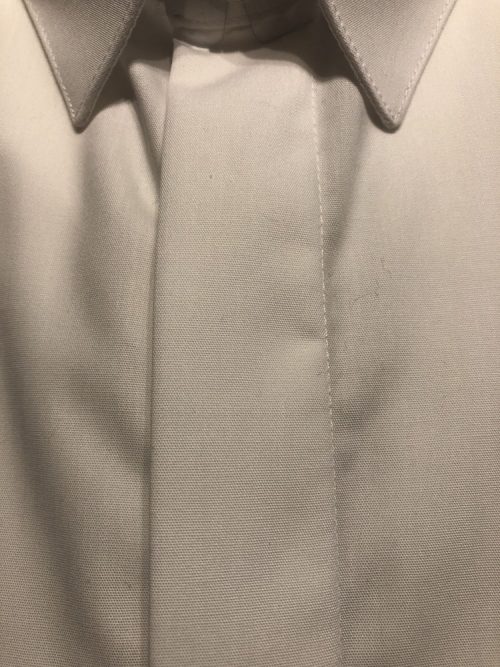 Chemise Manches Longues Ville Uni Mousquetaires Beige Clair – Image 2