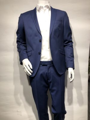 Costume 2 Pieces Serge Unie Las Bang Move Bleu Fonce
