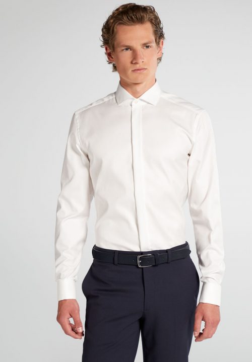 Chemise Manches Longues Ville Slim Mousquetaires Ivoire (c) Divers – Image 4