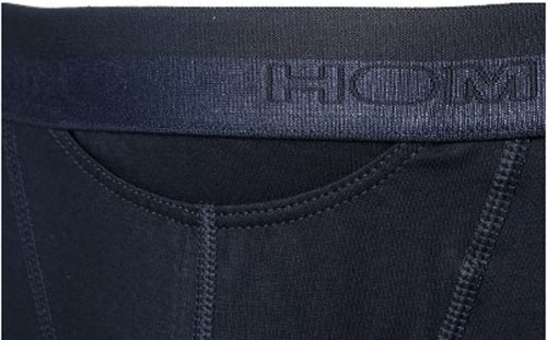 Accessoire Shorty H01 Coton Modal Uni Noir Noir Fonce – Image 2