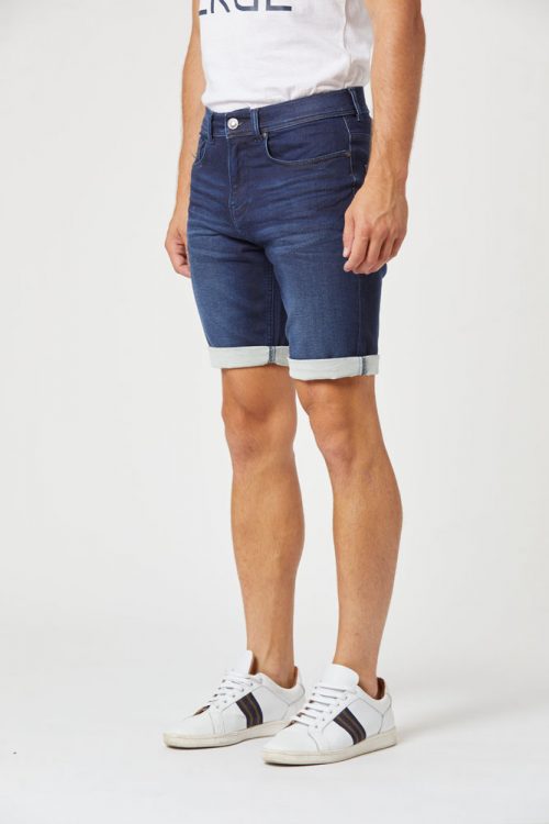 Pantalon Bermuda  Jog Denim Dark Bleu Fonce – Image 2