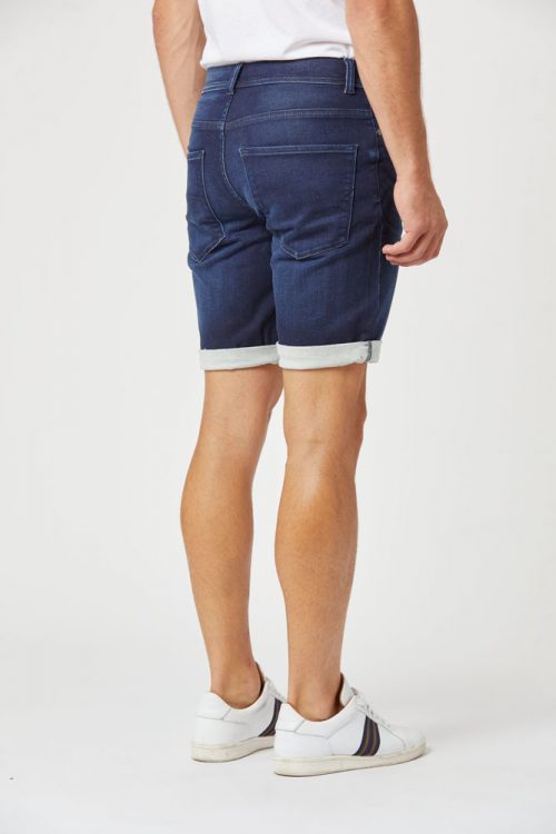 Pantalon Bermuda  Jog Denim Dark Bleu Fonce – Image 4