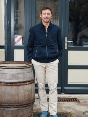 Grosse Piece Blouson Micro Perfos Bleu Fonce