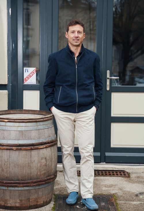 Grosse Piece Blouson Micro Perfos Bleu Fonce