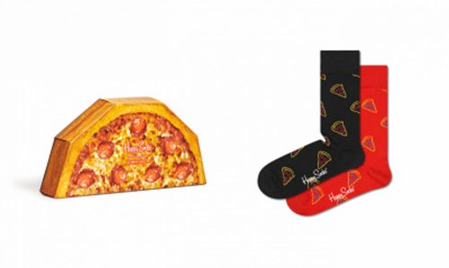 Accessoire Chaussettes Duo Pizza Rouge Moyen