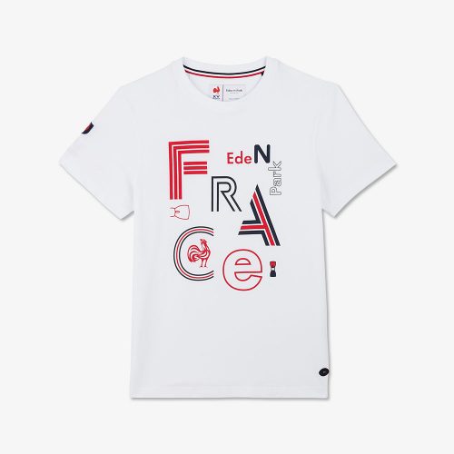 T-shirt Manches Courtes Print Exclamation Dos Blanc – Image 2