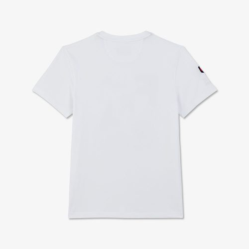 T-shirt Manches Courtes Print Exclamation Dos Blanc – Image 3