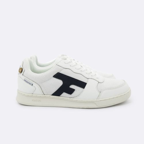 Accessoire Chaussures Sneaker Cuir Logo F Blanc