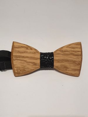 Accessoire NŒud Noeud Bois Noir Noir Fonce