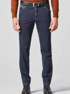 Jean Denim Denim Contraste Bleu Fonce