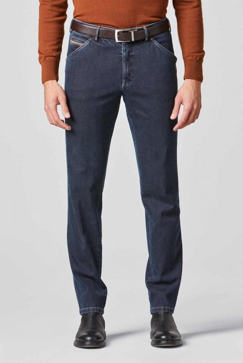 Jean Denim Denim Contraste Bleu Fonce