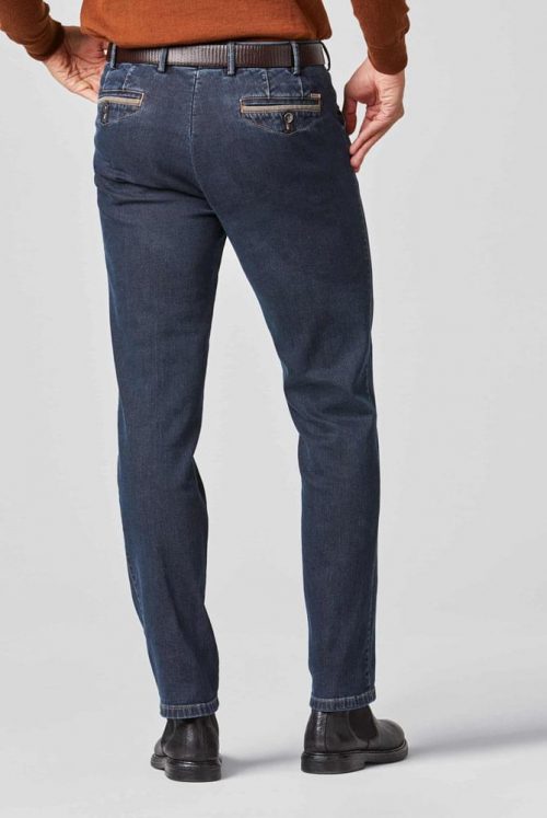 Jean Denim Denim Contraste Bleu Fonce – Image 2