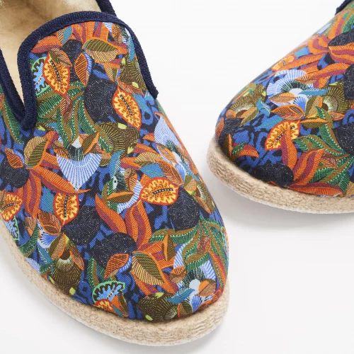 Accessoire Chaussures Imp Fleurs Kaki Moyen – Image 4