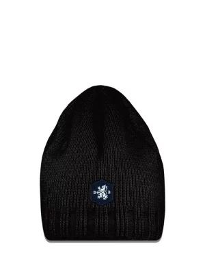 Accessoire Bonnet Jersey Double Polaire Noir Fonce