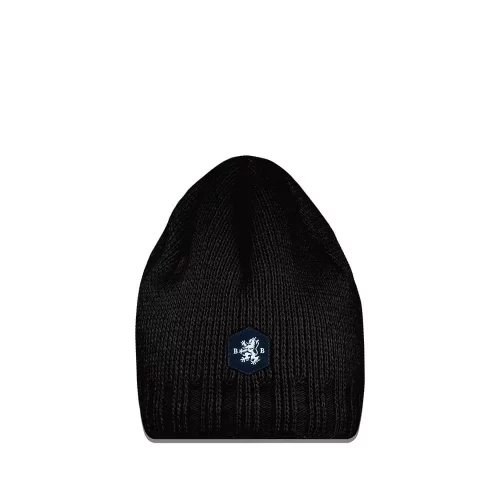 Accessoire Bonnet Jersey Double Polaire Noir Fonce