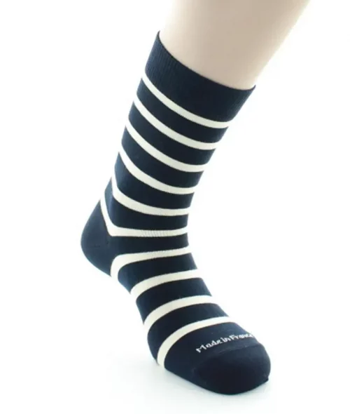 Accessoire Chaussettes Lot 4 = 6 Bleu Fonce – Image 2