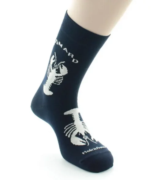 Accessoire Chaussettes Lot 4 = 6 Bleu Fonce – Image 3
