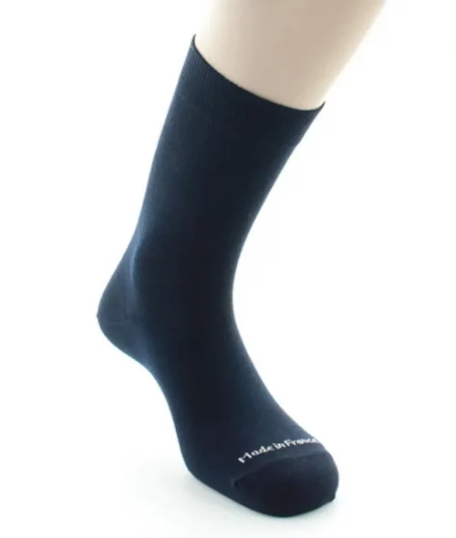 Accessoire Chaussettes Lot 4 = 6 Bleu Fonce – Image 4