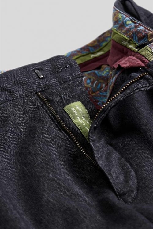 Pantalon Sport Chevron Wool Look Gris Fonce – Image 4