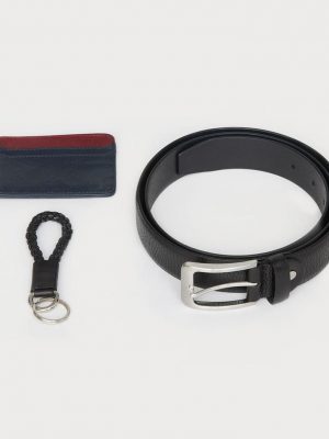 Accessoire Ceinture Trio Ceinture Noir Fonce