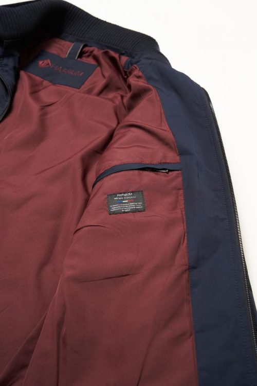 Grosse Piece Blouson Court Nylon Bleu Fonce – Image 5