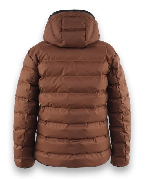 Grosse Piece Blouson Doudoune Double Capuche Beige Moyen – Image 2