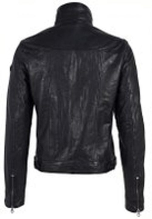 Cuir Blouson Agneau Parment Amo Noir Fonce – Image 2