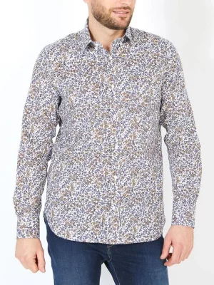 Chemise Manches Longues Sport Imp Fleurs Beige Beige Moyen