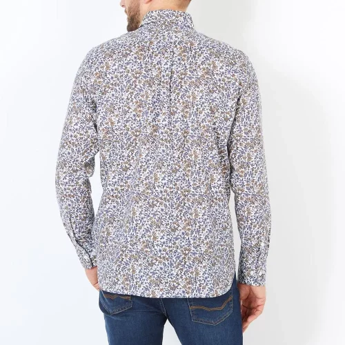 Chemise Manches Longues Sport Imp Fleurs Beige Beige Moyen – Image 2