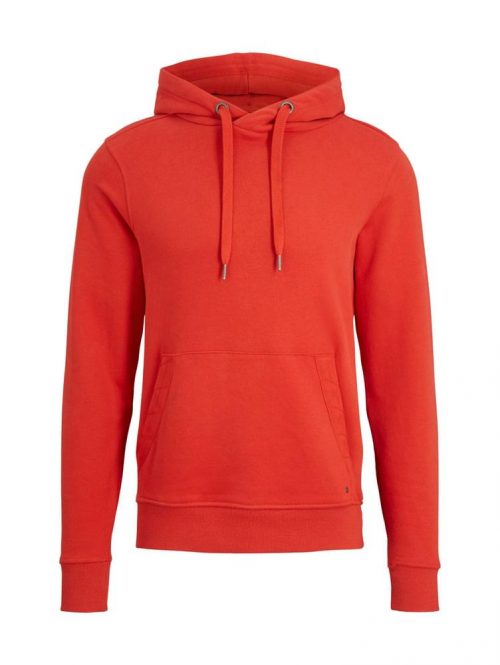 Pull Sweat  Molleton Enfilable Capuche Rouge Moyen