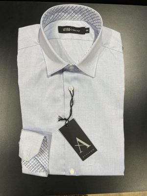 Chemise Manches Longues Ville Ping Point Bleu Clair