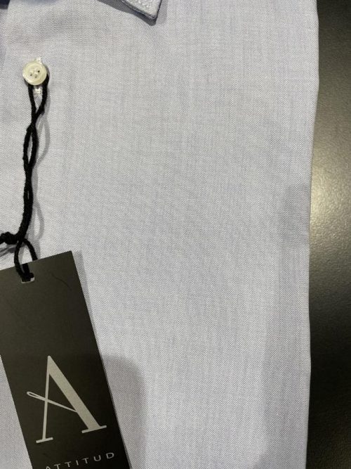 Chemise Manches Longues Ville Ping Point Bleu Clair – Image 2