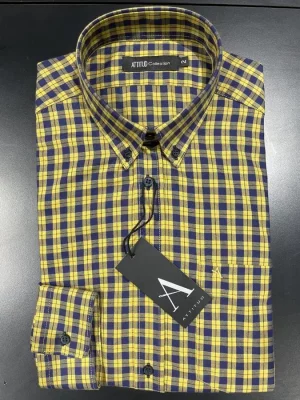Chemise Manches Longues Sport Kro Couleur Jaune Moyen
