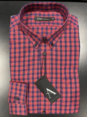 Chemise Manches Longues Sport Kro Couleur Rouge Moyen