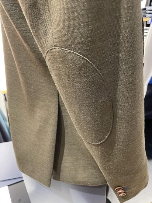 Veste Ville Maille Double Face Kaki Fonce – Image 4