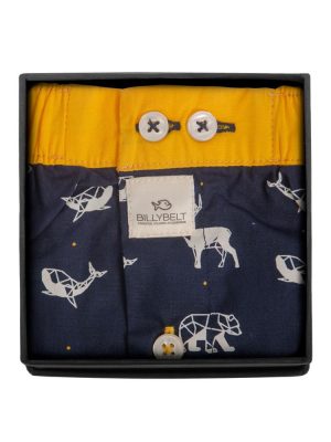 Accessoire Shorty Bio Animaux Arctique Bleu Fonce