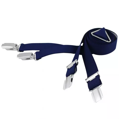 Accessoire Bretelles Unie 30 Mm Bleu Fonce