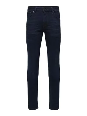 Jean Denim Slim Denim Blue Black Bleu Fonce