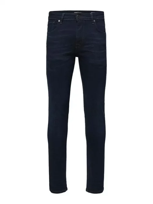 Jean Denim Slim Denim Blue Black Bleu Fonce