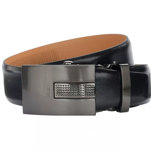 Accessoire Ceinture Plaque Autolock Noir Noir Fonce