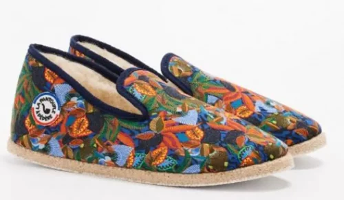 Accessoire Chaussures Imp Fleurs Kaki Moyen