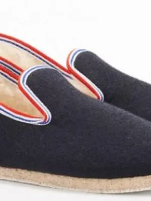 Accessoire Chaussures Uni Drap Bordage Tricolore Bleu Fonce