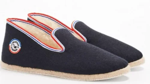 Accessoire Chaussures Uni Drap Bordage Tricolore Bleu Fonce