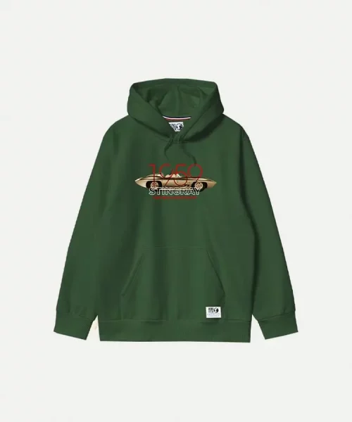 Pull Sweat  Corvette Stingray 1959 Vert Moyen