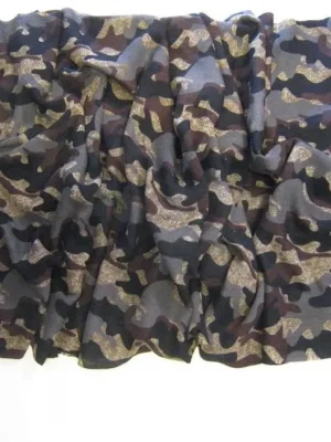 Accessoire Echarpe Laine Camouflage Kaki Moyen