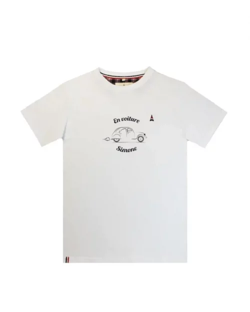 T-shirt Manches Courtes Print 2cv Blanc