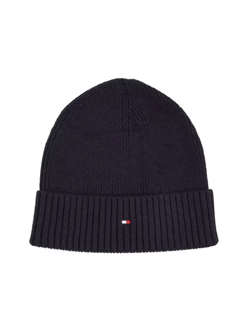 Accessoire Bonnet Coton Cash Tricot Bleu Fonce
